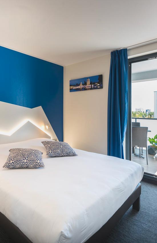 Chambre, Hôtel Athena Spa à Strasbourg