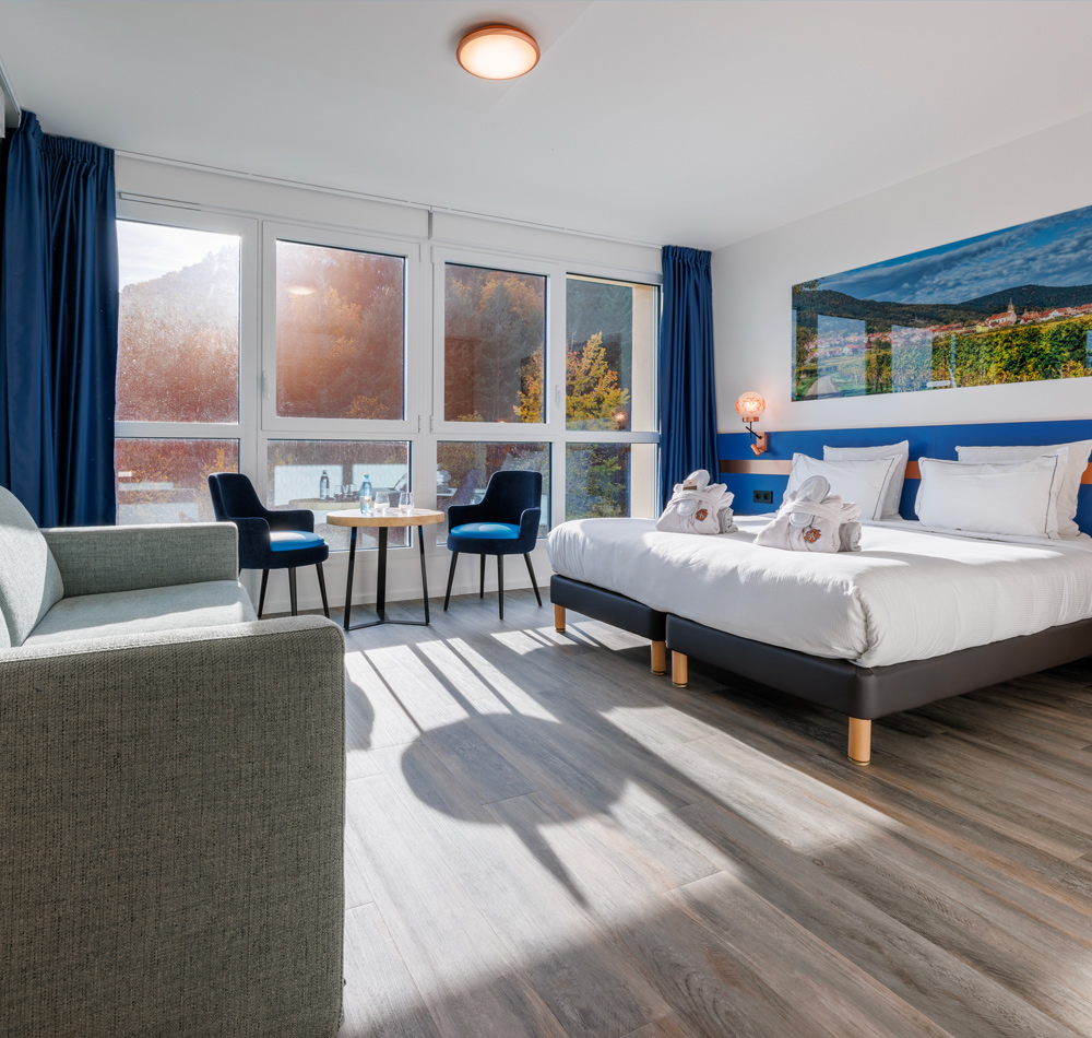 hôtel SPA Husseren Collections, chambre prestige terrasse